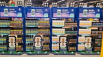 Unilever Personal Care In-Store-Display für die FIFA Fußball-Weltmeisterschaft 2026™ mit Produkten von Rexona, Dove und Axe.