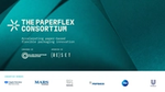 Bildmaterial des PaperFlex-Konsortiums mit den Logos von Colgate-Palmolive, Mars, Nestlé, PepsiCo, Procter & Gamble und Unilever.