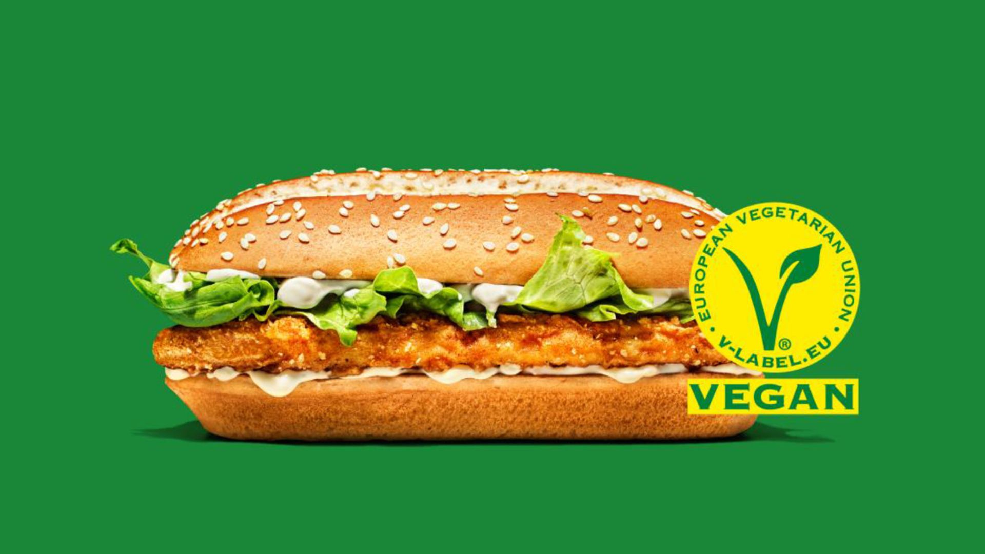 Plant-based Long Chicken von The Vegetarian Butcher und Burger King mit dem V-Label.